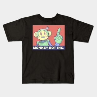 Monkey - Bot Pointer Kids T-Shirt